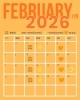 2月カレンダー「2月カレンダー」