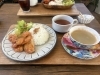 鶏むねマヨlunch「COWABUNGA！マリーナさんでガーリックシュリンプ＆ランチプレートを満喫🦐」