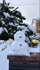 「門の上で雪だるまちゃん⛄️がお出迎え致します♡」