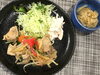 「本日のAランチは　豚肉の中華風炒め」