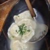 冬季限定・皮まで手作りの熱々水餃子できました