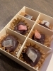 バレンタインにお配りしてた琥珀糖のチョコレート「火曜日も遊びましょ(⁠◕⁠ᴗ⁠◕⁠✿⁠)」