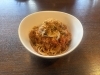 「茶飯事さん2月限定！味噌焼きネギの肉増しミートソーススパゲティ🍝」
