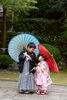 兄妹で楽しむ♡色とりどり和傘の七五三フォト | 長崎・佐世保の思い出