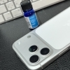 ガラスコーティング施工中「ガラスコーティング iPhone17Pro」