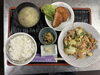 野菜炒め、ハムカツ「本日の日替わり」