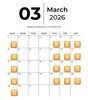 「３月の営業日⭐︎」