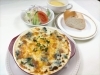 若鶏とほうれん草のマカロニグラタン「   ○・。＊　週替わりアザレアランチ　＊。・○2/23 ～  3/1まで」