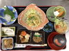 「さわらの唐揚げがメインの本日の和定食ランチ」
