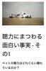 聞こえのお悩み、ご相談ください「犬や猫と人間の「聞こえ」のちがい」