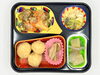 今治の高齢者向け宅配弁当。本日の夕食はコク深い味噌つくねです「2/28(土)の夕食はご飯が進む「味噌つくね」」