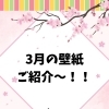 3月の壁紙は桜とひなまつり♪春いっぱいの館内をご紹介します