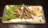 おつまみに最適！「鹿児島・甑島直送きびなご唐揚げ／お酒がすすむ新メニューです／お好み焼き・鉄板焼きしぐれ／磯子区岡村」
