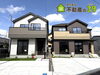 藤枝市藤岡🏠左：A号棟、右：Ｂ号棟「【完成しました✨】藤枝市藤岡🏠並列駐車２台🚗藤岡小・西益津中エリア🏫全２棟▽閑静住宅地▽ワイドバルコニー▽浴室換気乾燥暖房機▽収納豊富▽藤枝市の家探し・土地情報も地域密着の不動産の39へお任せください🐰🏠」