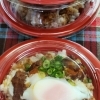 ジャンボえびフライ弁当の日🍤牛スジぶっかけ飯もあるよ！