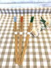 「滑り止め加工なしですっきり清潔、スス竹菜箸　30cm」