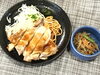 「本日のAランチは 照り焼き風チキン」