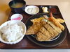 「和牛ビーフカツ&エビフライ定食🤤✨」