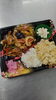 「本日の日替り『豚肉と茄子の味噌炒め弁当』彩り野菜でご飯が進みます🍱」