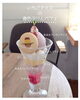 いちごアイスの春色ぷりんパフェ「​🌸 ピンクの層が重なる、至福の「春色ぷりんパフェ」 🌸」