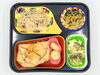 今治の高齢者向け宅配弁当。昼食はチキンステーキです！「3/16(月)の昼食は「チキンステーキ(オニオンソース)」」