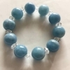 空色に輝く癒やしのブレスレット「天然石パワーストーン入荷しました！オーダーメイドなのでご自身にピッタリのブレスレット等に仕上げます！」
