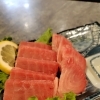 一番人気！マグロのお刺身はチケット1枚で楽しめます