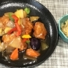 本日のAランチは　とりからの野菜甘酢あんかけ