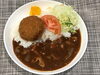 「本日のAランチは　ハヤシライス　メンチカツon」