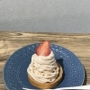 イチゴモンブランタルトといちごジェラートで春のおやつ時間