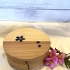 桜の皮がアクセント♪さくらシリーズの丸型曲げわっぱ弁当箱（650ml）
