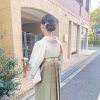 袴着付けヘアセットのお客様
