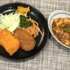 本日のAランチは　麻婆豆腐とミックスフライ