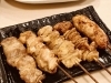 「竹ちゃんのおすすめメニュー！串焼き盛合わせです！1本1本食べ応えがあります(^^♪　塩がきいてます！」