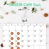 2026年4月の営業日カレンダーと営業時間のお知らせ【TAKEDA CAFE Tree's/タケダカフェ】