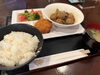 「肉団子とネギの甘ダレの日替わりランチのご紹介」