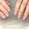 ラベンダー×桜アートで大人可愛い春ネイル🌸
