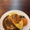 とろとろ卵とデミグラスソースのオムライスランチ
