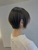 まとまりある大人ボブスタイル「女性らしいまるみショートで、首元すっきりボブスタイルに」