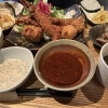 居酒屋 草の絶品月替りランチ。 4月は海老。