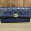 シャネル ボーイシャネル BOY CHANEL フラップロングウォレット