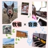 牧場横の蔵から聞こえるピアノの音色