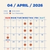 【4月営業カレンダーのお知らせ🌼】
