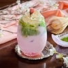 【桜わらびもちと抹茶のラテ】