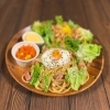 春キャベツのペペロンチーノ、温玉乗せ「川口市役所から徒歩3分【Sバル】」