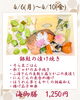 今週の海御膳「【今週のお弁当のご紹介🌸】」