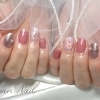 ふんわり桜舞う🌸ニュアンス×キラキラ春ネイル✨〜静岡市葵区ネイルサロン｜お子様連れ◎丁寧な施術で美爪を叶える♡マグネット追加料金なし☆