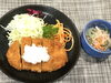 「本日のAランチは　和風おろしとんかつ」