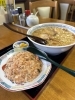 「背脂ラーメン×半タラコチャーハンで楽しむ、ぽんぽこの休日満足ランチ」