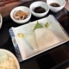 本日のランチは欧風カレー＆釣り物【ヤリイカ刺】です！